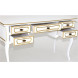 Стол 25 (Белый+золотая патина) большой 269