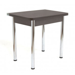 Стол обеденный ЛС-831 (Лен 8514(шоколад)/царги Вене/ноги...