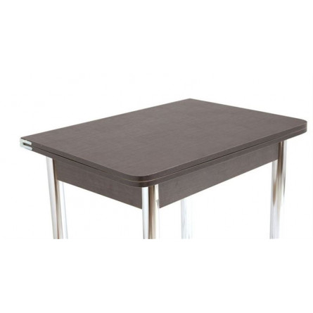 Стол обеденный ЛС-831 (Лен 8514(шоколад)/царги...