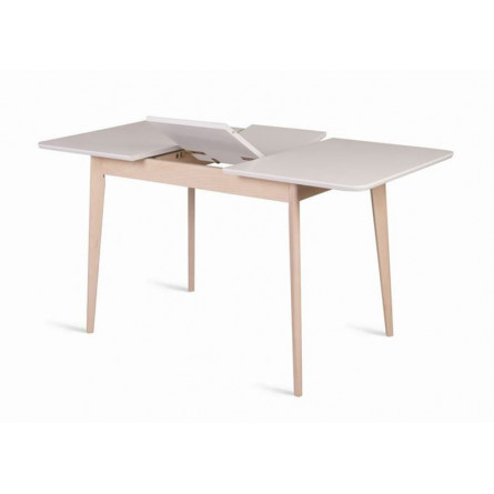 Стол Рэй-1200 (беленый дуб / белая эмаль)