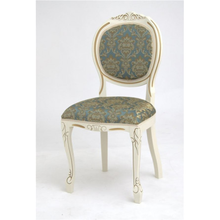 Стул "Милорд №12" (Слоновая кость1013+патина...