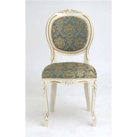 Стул "Милорд №12" (Слоновая кость1013+патина...