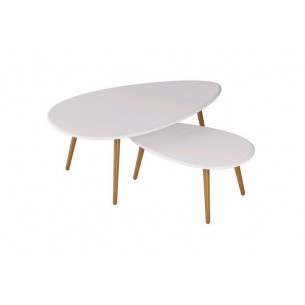 Стол журнальный "Твинс" (Белый)