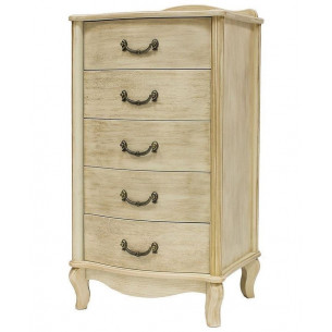 Комод "Джульетта" узкий 5 ящ. (дуб шампань/золотая...