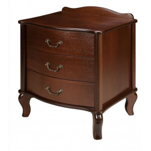 Тумбочка прикроватная "Джульетта" 3 ящ. (орех) Вис