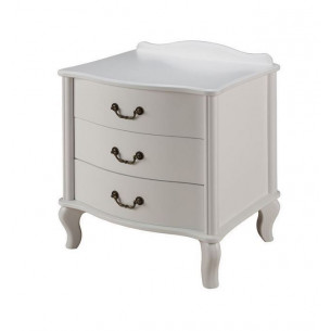 Тумбочка прикроватная "Джульетта" 3 ящ. (молочный дуб) Вис