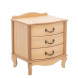 Тумбочка прикроватная "Джульетта" 3 ящ. (светлый дуб) Вис