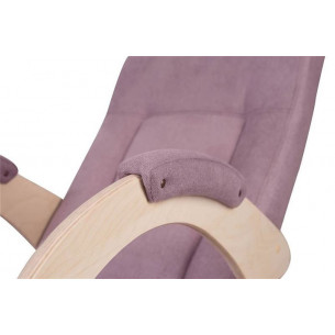 Кресло-качалка К-5 (беленый дуб / 08 - розовый)