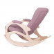 Кресло-качалка К-5 (беленый дуб / 08 - розовый)