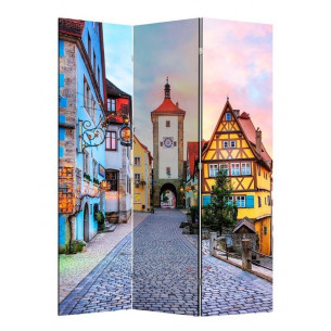 Ширма 1402-3 "Улицы города" (3 панели)