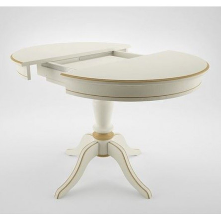 Стол "Эгина-2" (Эмаль 11/патина золото/шпон...