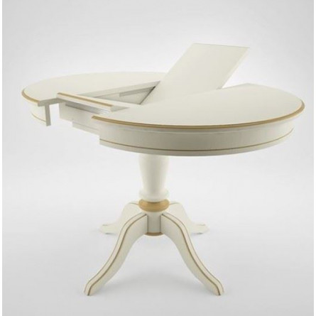 Стол "Эгина-2" (Эмаль 11/патина золото/шпон...