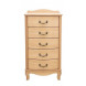 Комод "Джульетта" узкий 5 ящ.(светлый дуб) Вис
