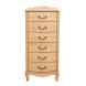 Комод "Джульетта" узкий 6 ящ. (светлый дуб) Вис
