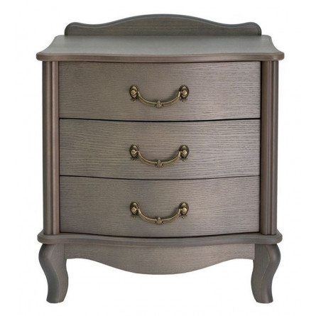 Тумбочка прикроватная "Джульетта" 3 ящ. (серый...