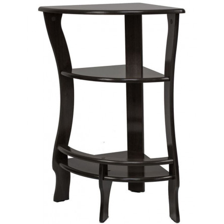 Этажерка угловая "Грейс" (венге ) Вис