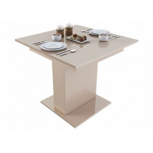 Стол раскладной "TURIN" квадратный (Капучино/Глянец)