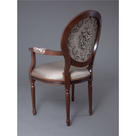 Кресло "Милорд-15" (Темный орех+патина /ткань...