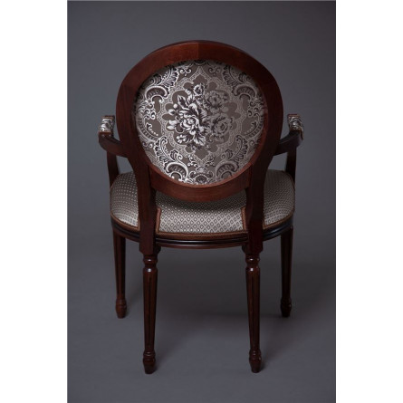 Кресло "Милорд-15" (Темный орех+патина /ткань...