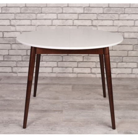 Стол Алиса-1000 (белый/темный) раздвижной