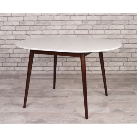 Стол Алиса-1000 (белый/темный) раздвижной