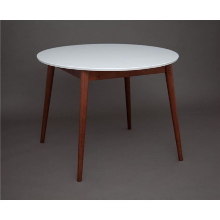 Стол Алиса-1000 (белый/темный) раздвижной