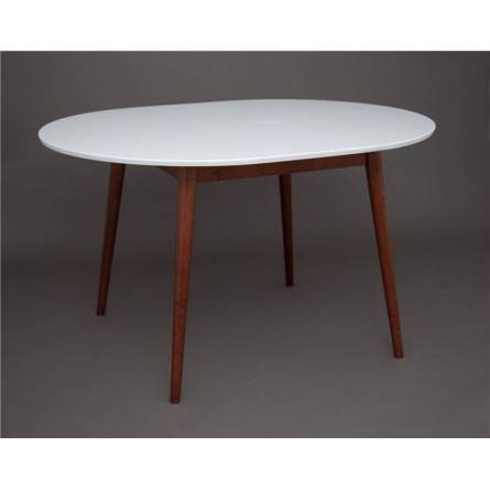 Стол Алиса-1000 (белый/темный) раздвижной