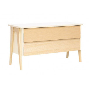 Комод "Сканди" 2 ящ. (Натуральное дерево/дуб шампань)