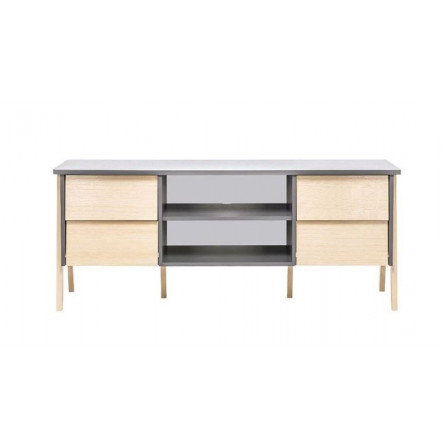 ТВ-тумба "Сканди" (Натуральное дерево/серый ясень)