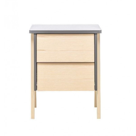 Тумбочка "Сканди" 2 ящ. (Натуральное...
