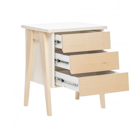 Тумбочка "Сканди" 3 ящ. (Натуральное дерево/дуб...