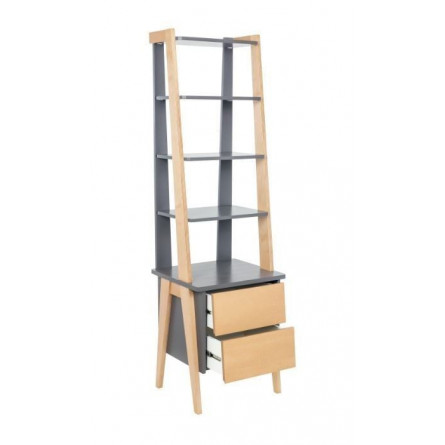 Этажерка "Сканди" с тумбой 2 ящ. (Натуральное...