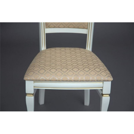 Стул "Ника" (Эмаль 11+ патина золото/ткань...