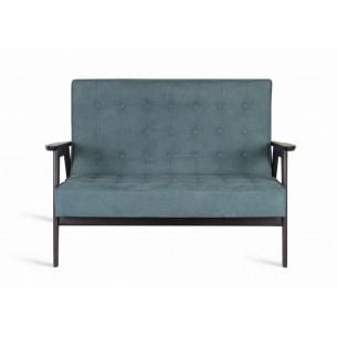 Диван двухместный РЕТРО (венге / RS 29 - бирюзовый) купить в Москве - интернет магазин IKEzakaz.ru