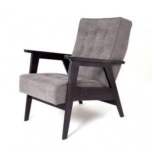 Кресло РЕТРО (венге / RS 15 - темно-серый)