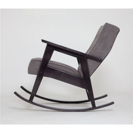 Кресло-качалка РЕТРО (венге / RS 15 - темно-серый)