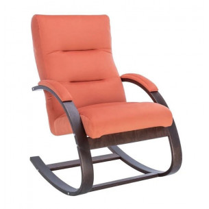 Кресло-качалка Милано (Орех текстура/ткань V 39)