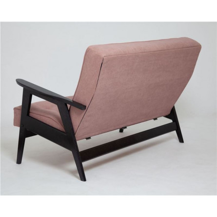 Диван двухместный РЕТРО (венге / RS 12 - розовый)