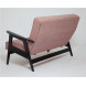 Диван двухместный РЕТРО (венге / RS 12 - розовый)