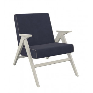 Кресло "Вест" (Дуб шампань/ ткань Verona Denim Blue, кант...