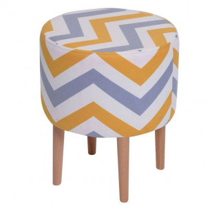 Пуф "Лекко" (Скандинавия Желто-серый)