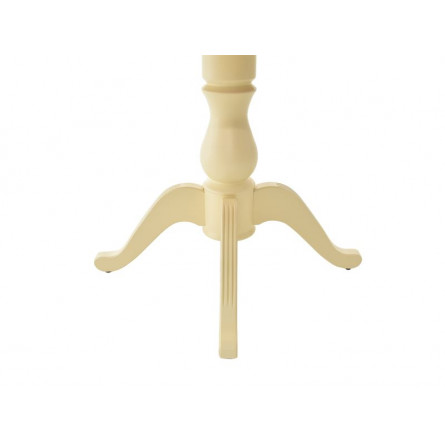 Стол Фабрицио 1 D100/Береза, шпон/100(130)*100*75/Тон 10 Слоновая кость/Слоновая кость/