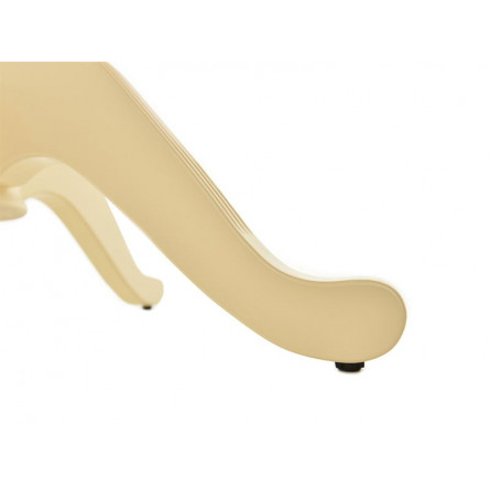 Стол Фабрицио 1 D100/Береза, шпон/100(130)*100*75/Тон 10 Слоновая кость/Слоновая кость/