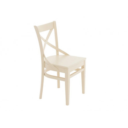 Стул Соло Венский жёсткий/Массив березы Тон 10, RAL 1015 Слоновая кость/Слоновая кость