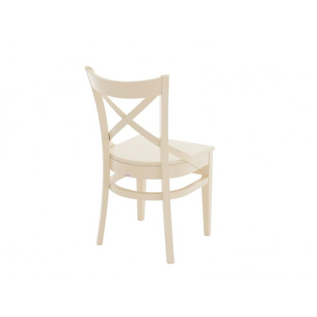 Стул Соло Венский жёсткий/Массив березы Тон 10, RAL 1015 Слоновая кость/Слоновая кость