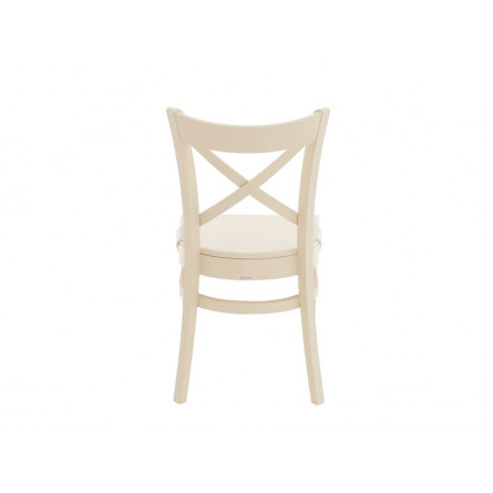 Стул Соло Венский жёсткий/Массив березы Тон 10, RAL 1015 Слоновая кость/Слоновая кость