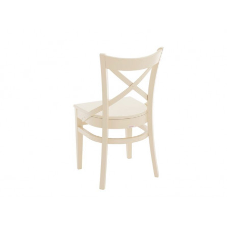 Стул Соло Венский жёсткий/Массив березы Тон 10, RAL 1015 Слоновая кость/Слоновая кость