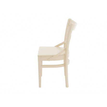 Стул Соло Венский жёсткий/Массив березы Тон 10, RAL 1015 Слоновая кость/Слоновая кость