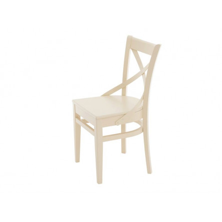 Стул Соло Венский жёсткий/Массив березы Тон 10, RAL 1015 Слоновая кость/Слоновая кость
