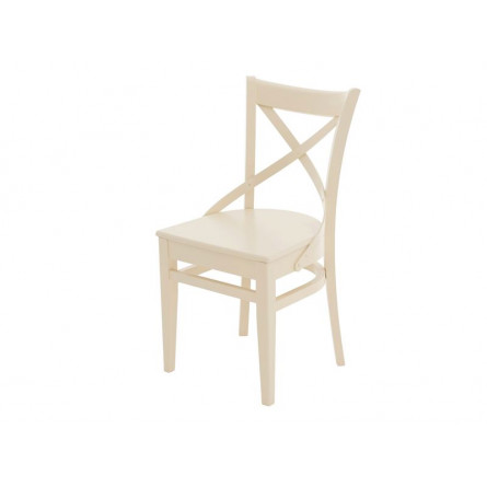 Стул Соло Венский жёсткий/Массив березы Тон 10, RAL 1015 Слоновая кость/Слоновая кость